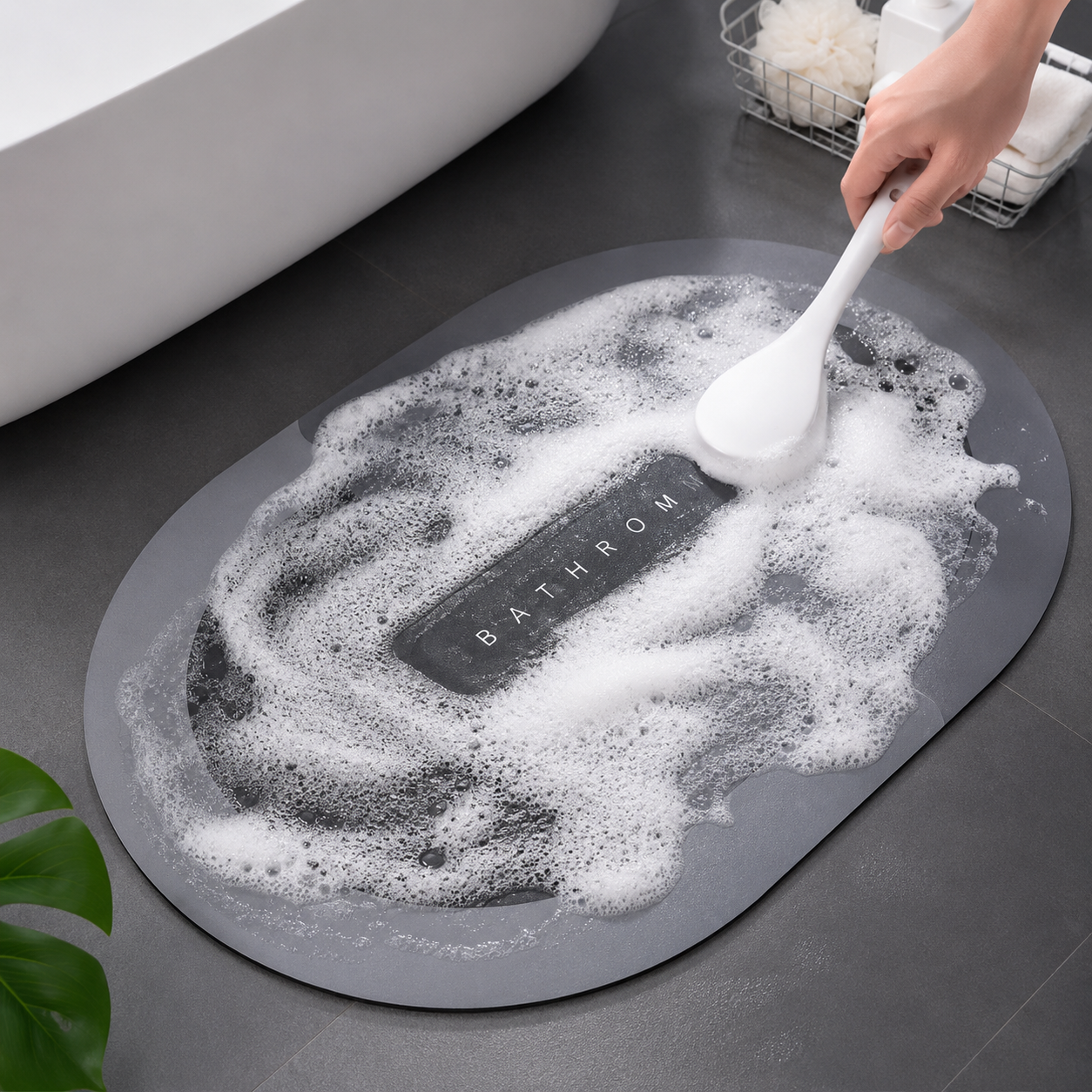 Ultra Absorbent Bathroom Floor Mat | Non-Slip Quick Dry Bath Mat | HomeZex