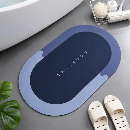 Ultra Absorbent Bathroom Floor Mat | Non-Slip Quick Dry Bath Mat | HomeZex