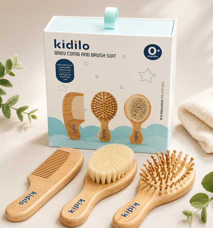 Kidilo Baby Brush & Comb Set