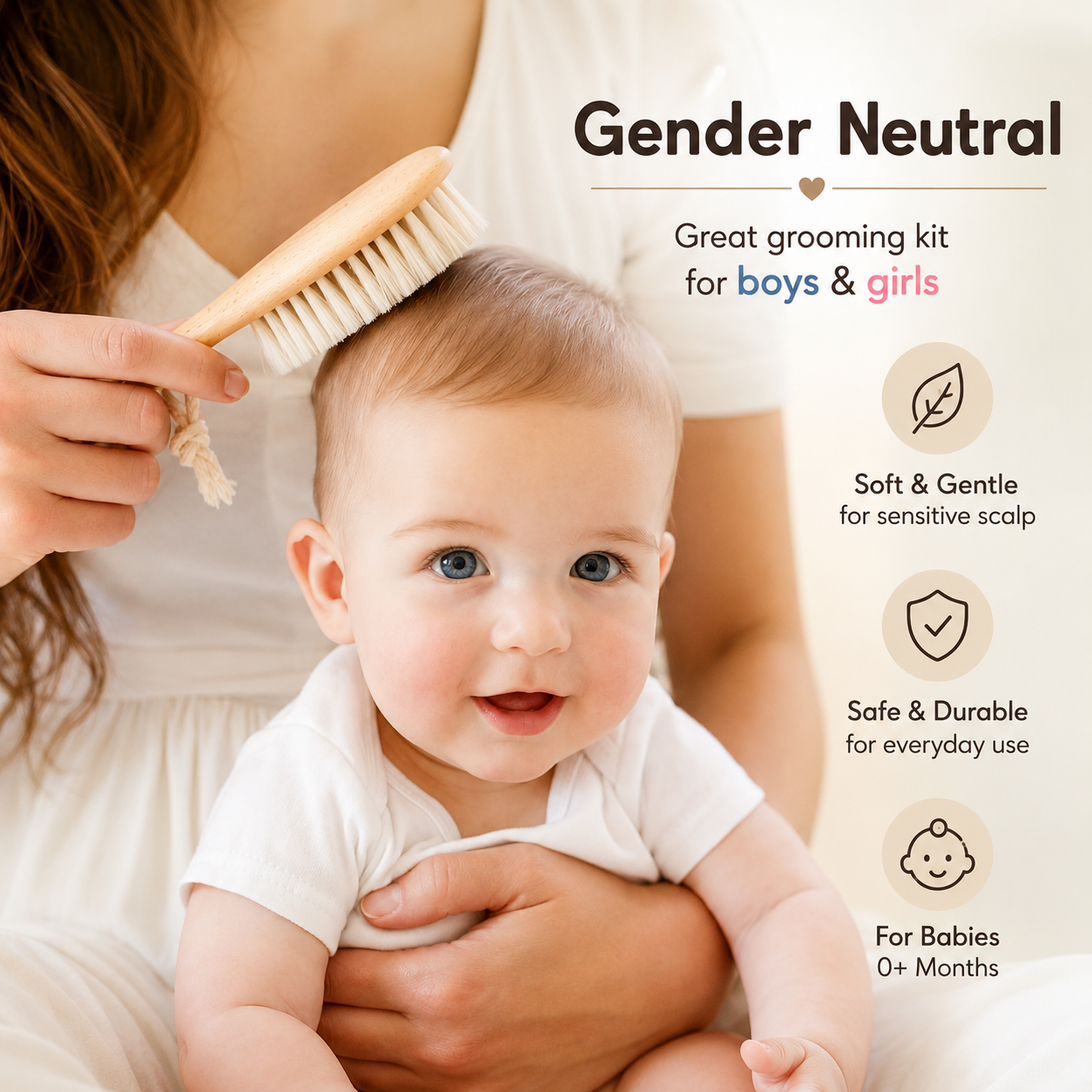 Kidilo Baby Brush & Comb Set