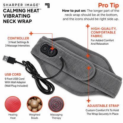 Calm Heat Massaging Neck Wrap