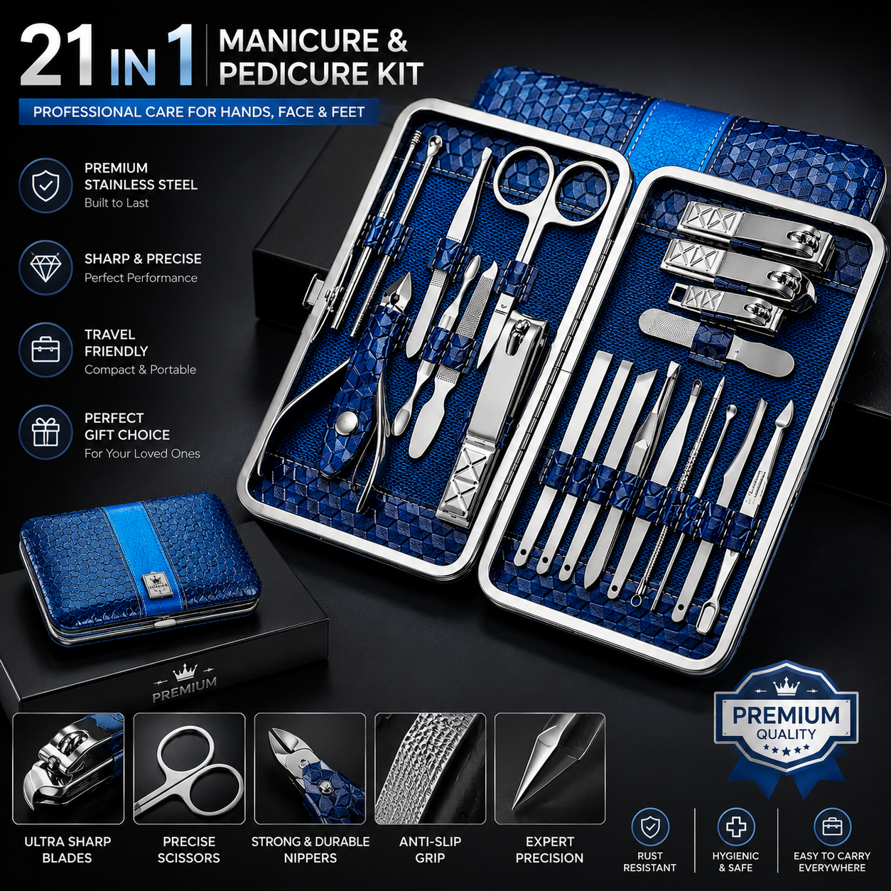 Nail Manicure Tool Kit
