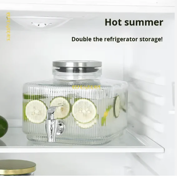 Glass Water Server with Stand